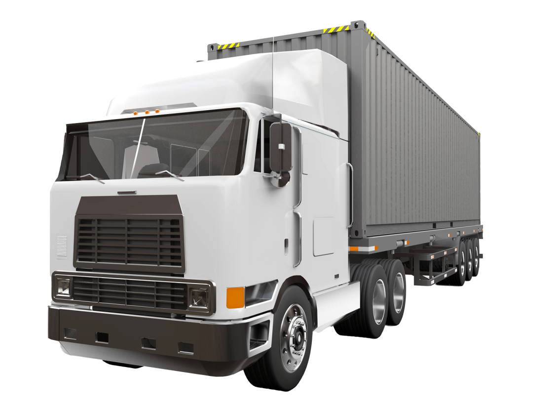 Large Retro White truck